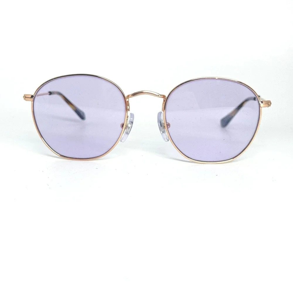 Ray-Ban RB 9572V 4089 48-19 130 Rose Gold‎ Purple Round Eyeglasses Kids Juniors